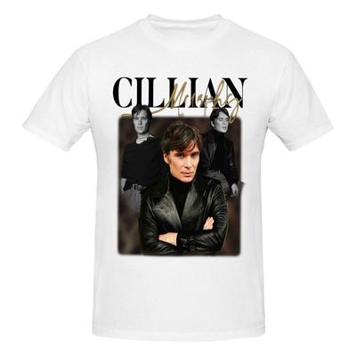 Unisex Cillian Murphy Vintage T Shirt Streetwear Oneck Cotton Anime Shirt
