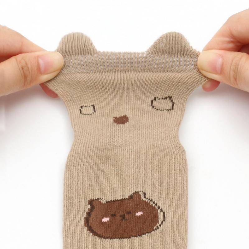 Kids Non-Slip Socks Cute Cartoon Pattern Toddler Boys Girls Children's Floor Socks Comfortable Cotton Socks for Infant Newborn