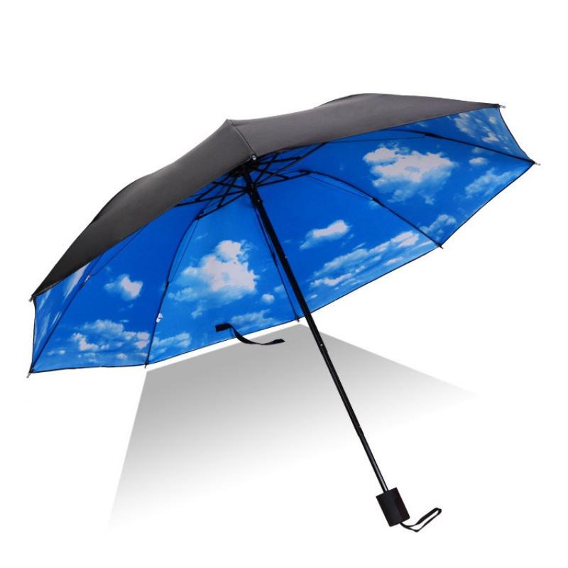 Umbrella Folding Umbrella Advanced Sense Sunscreen UV Protection Parasol Student Umbrella Rain Shine