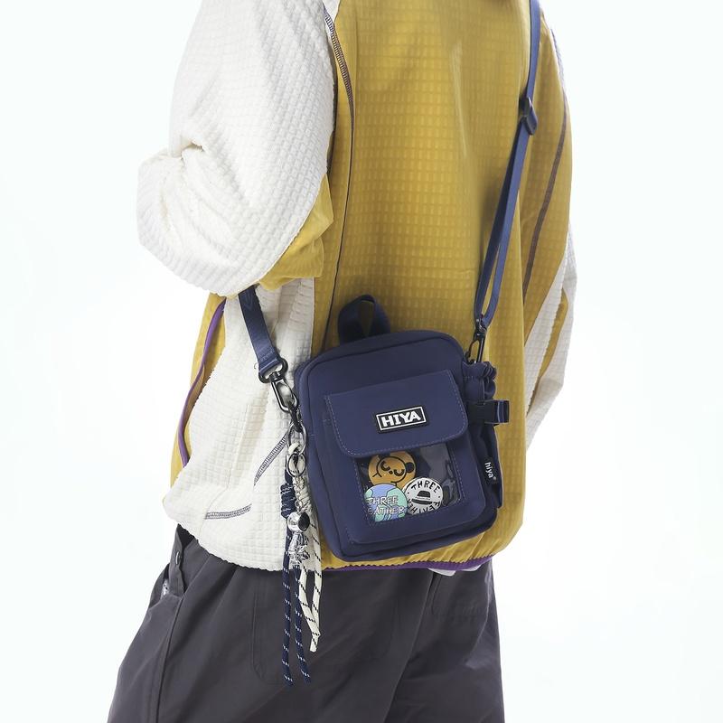 Unisex Nylon Crossbody Bag Multi Pocket Casual Shoulder Handbag for Travel Work