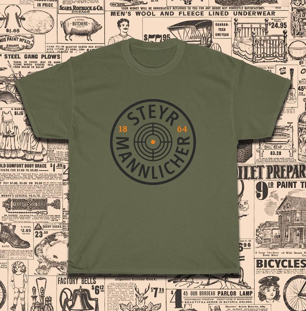 

New Steyr Arms Mannlicher Logo TShirt American Size S5XL TShirt Unisex T-Shirt M