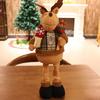 Christmas Telescopic Doll Old Man Snowman Deer Fabric Toy Christmas Gift Window Decoration Ornament