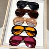 BMW 5 Pairs of Oversized Aviator Sunglasses for Women - Premium Set, Y2k Fashion, Uv Protection