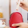New Mini Coin Purse Solid Color Zipper Money Bag Keychain with Key Ring Card Holoder Wallet