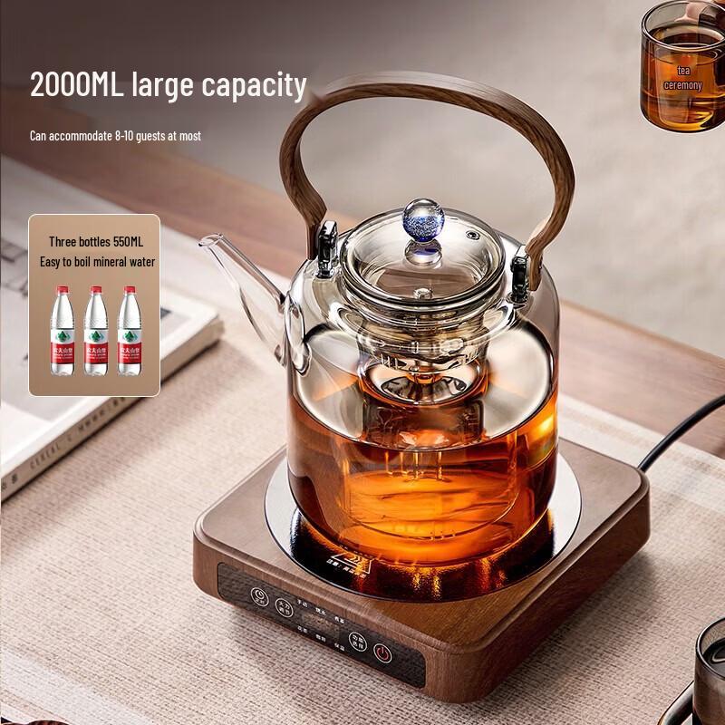 YIHUTEA 2L High-Temperature Resistant Glass Teapot