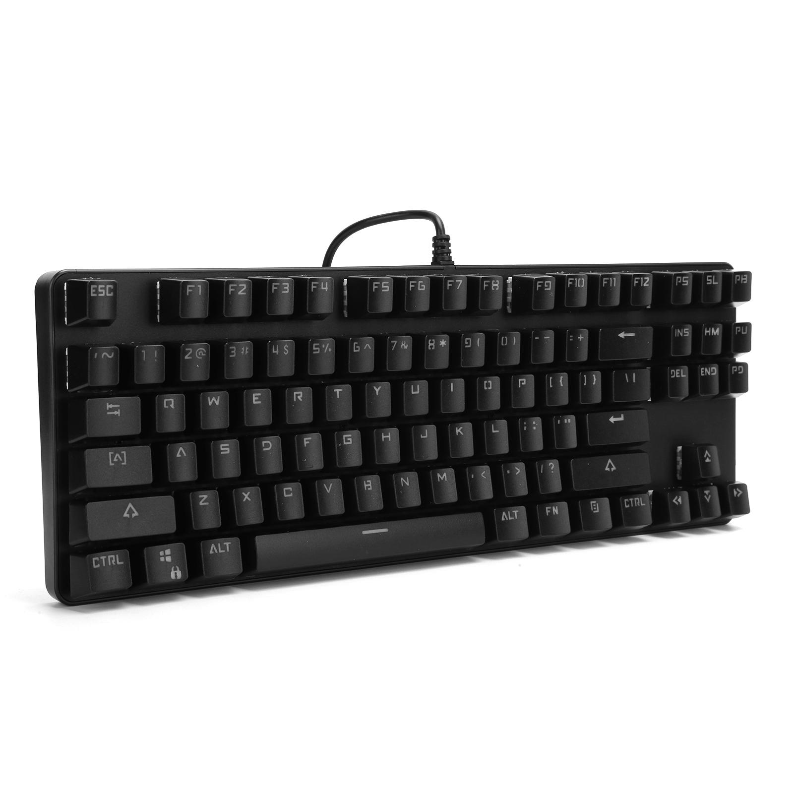

87 клавиш механическая клавиатура для развлечений, игр, смешанная подсветка, компьютерные аксессуары 919черный чёрный