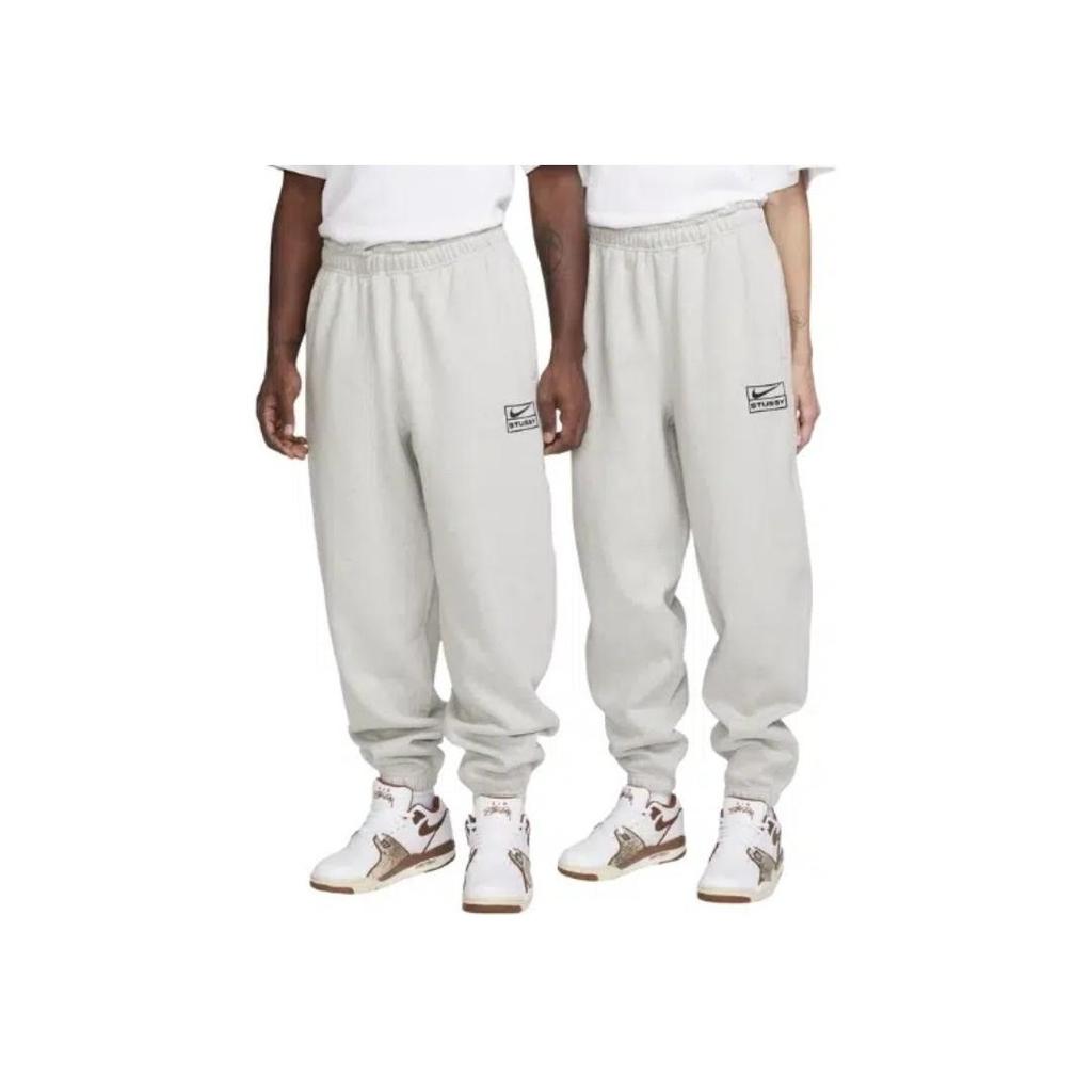 Nike X Stussy NRG BR Fleece Sweatpants (Asia Sizing FW23) Grey Heather Men Streetwear FN5232-050