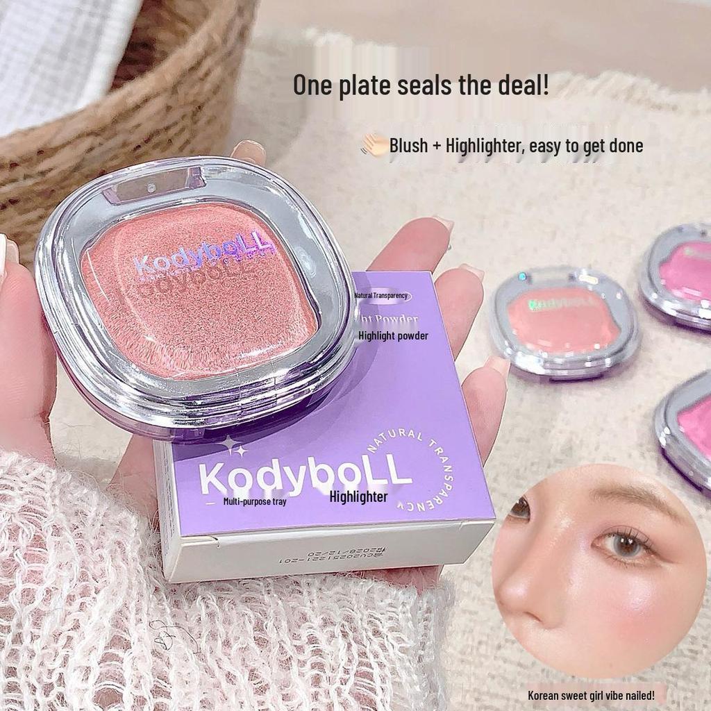 KodyboLL Translucent Pearl Sparkle 3D Brightening Highlighter Blush
