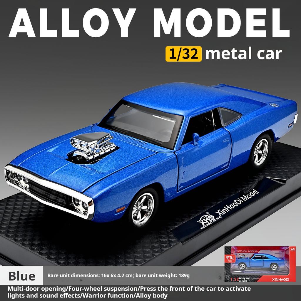 1:32 Warhorse Retro American Muscle Car Fast & Furious Exquisite Die-cast Simulation Car Model Toy & Gift for Boys Decoration