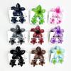 3 Pezzi/Set Dolce Fiore Colorato Sfumato Pinze per Capelli Coda di Cavallo Clip Morsetto Barrettes Forcine per Capelli per Donna Ragazza Accessori per Capelli da Spiaggia