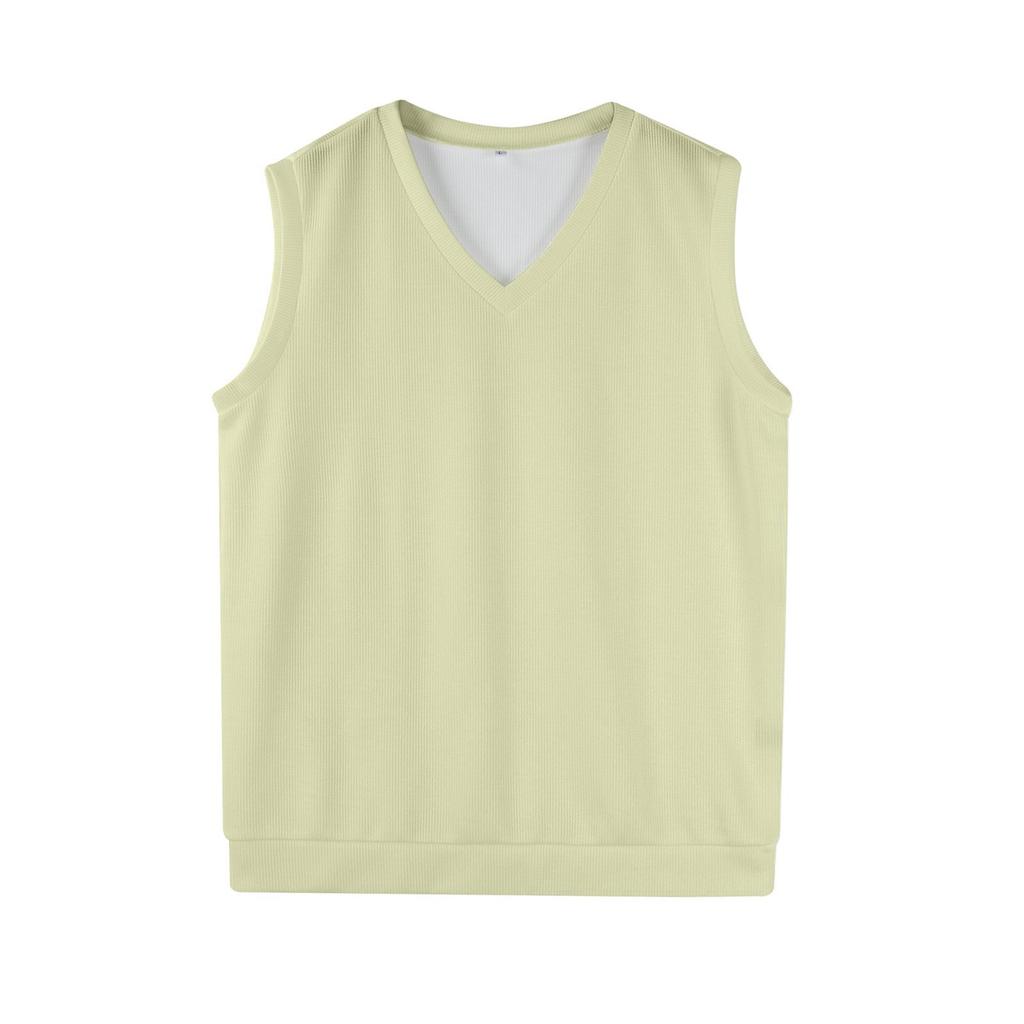 Men's V-neck Vest Sleeveless Knitted Pullover