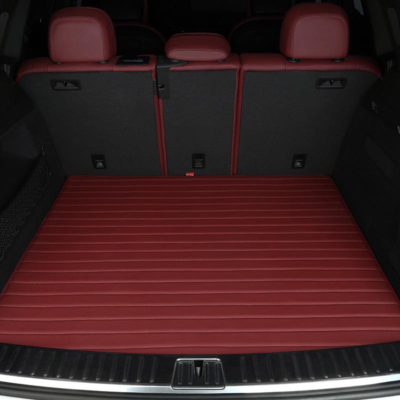 

Tesla Y Custom Fit Genuine Leather Trunk Mat - Pure Cowhide Tail and Luggage Mat 5-Seater