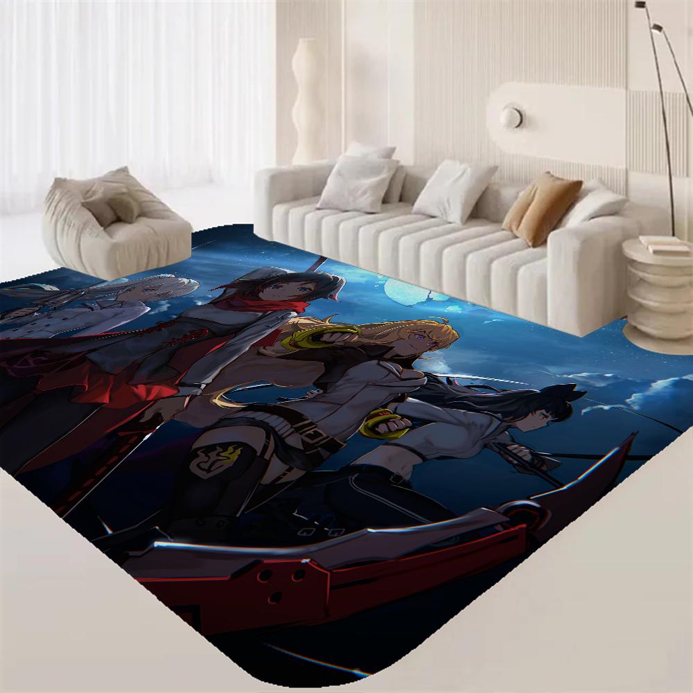 Anime Characters R-RWBY Bathroom Mat INS Style Soft Bedroom Floor House Laundry Room Mat Anti-skid Welcome Doormat
