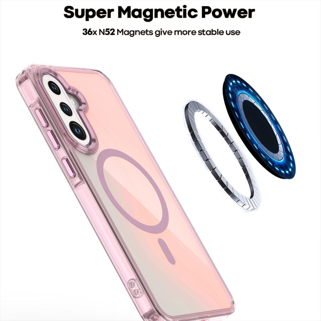 For Samsung Galaxy A56 5G Case Compatible with MagSafe Color Changing TPU Phone Back Cover