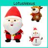 Snuggly Christmas Plush Santa Elk Snowman Doll Ideal For Kids And Festive Cheer
