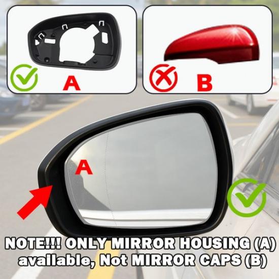 For Ford Fusion 2014-2020 Black Left Driver Side Mirror Frame Trim Replacemen