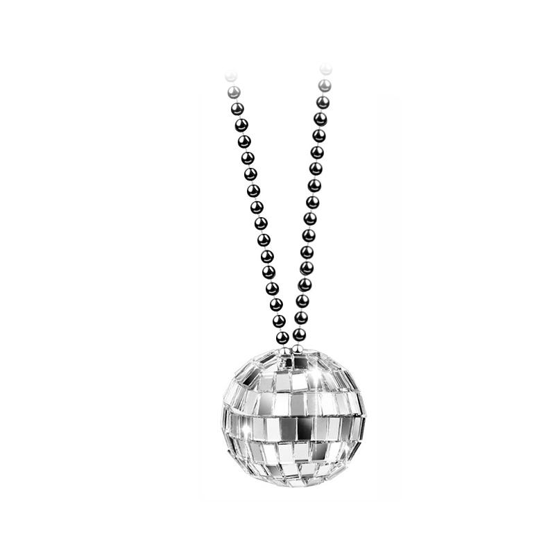 

Mirror Disco Ball Necklace Bracelet Earring Decorative Jewelry For Women Girls 4cm