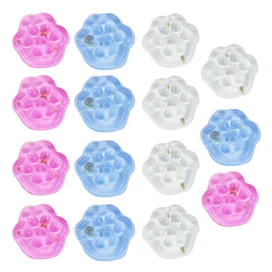 Transparent Squeeze Toy Square Ice Cube/Cat Paw Squeeze Ball Sensory Toy Small Stress