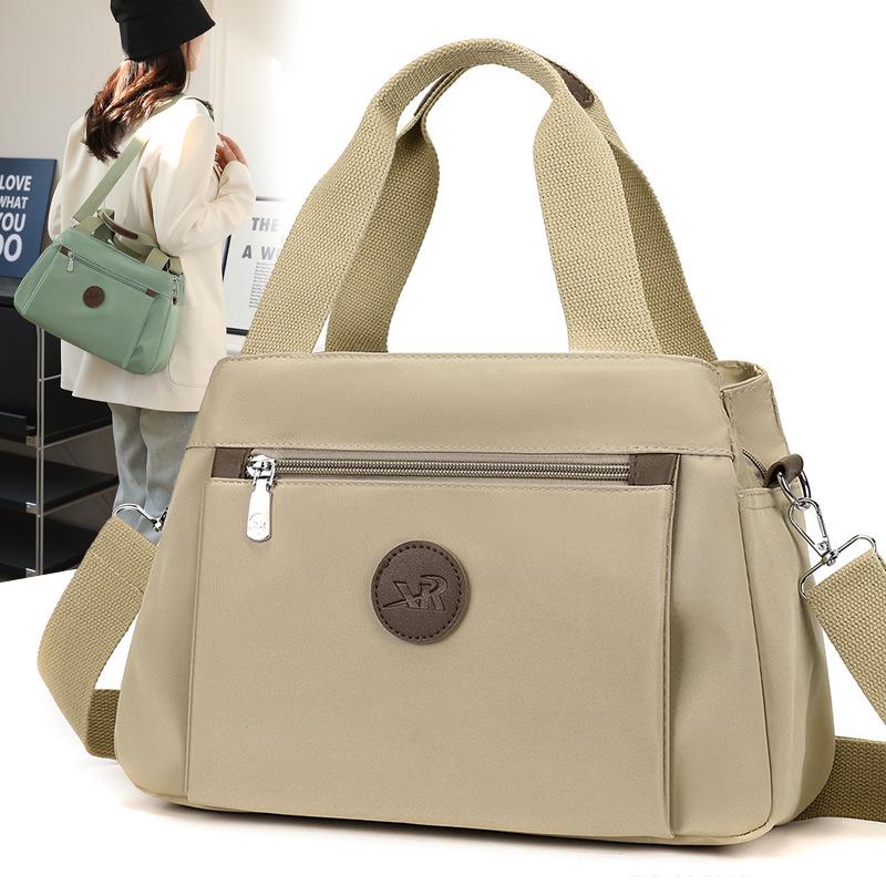 Nylon Solid Color Shoulder Bag: Versatile Casual Handbag and Crossbody Bag for Women