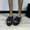 Fashion Woman Furry Ladies Faux Fur Luxury Fluffy Plush Slipper House Soft Fuzzy Girl Platform Indoor Flat Casual Sabot Round Toe Winter