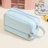 Large Capacity Pencil Pen Pouch Lightweight Multi-pocket Pencil Pouch with Portable Handle