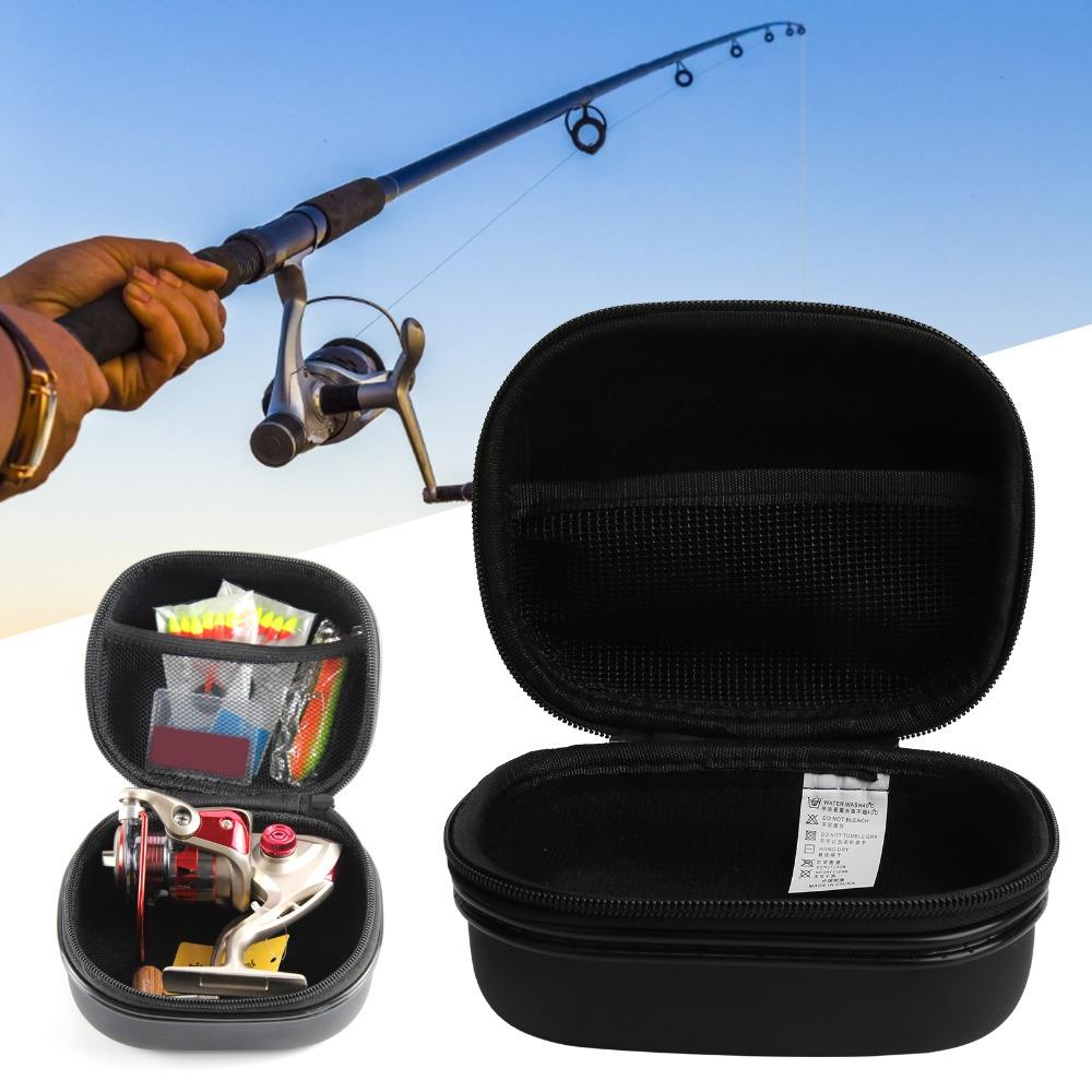 Waterproof Fishing Reel Bag EVA with Zipper Closure Reel Protective Case Lightweight 15*12.5*9.5cm Fishing Reel Hard Case