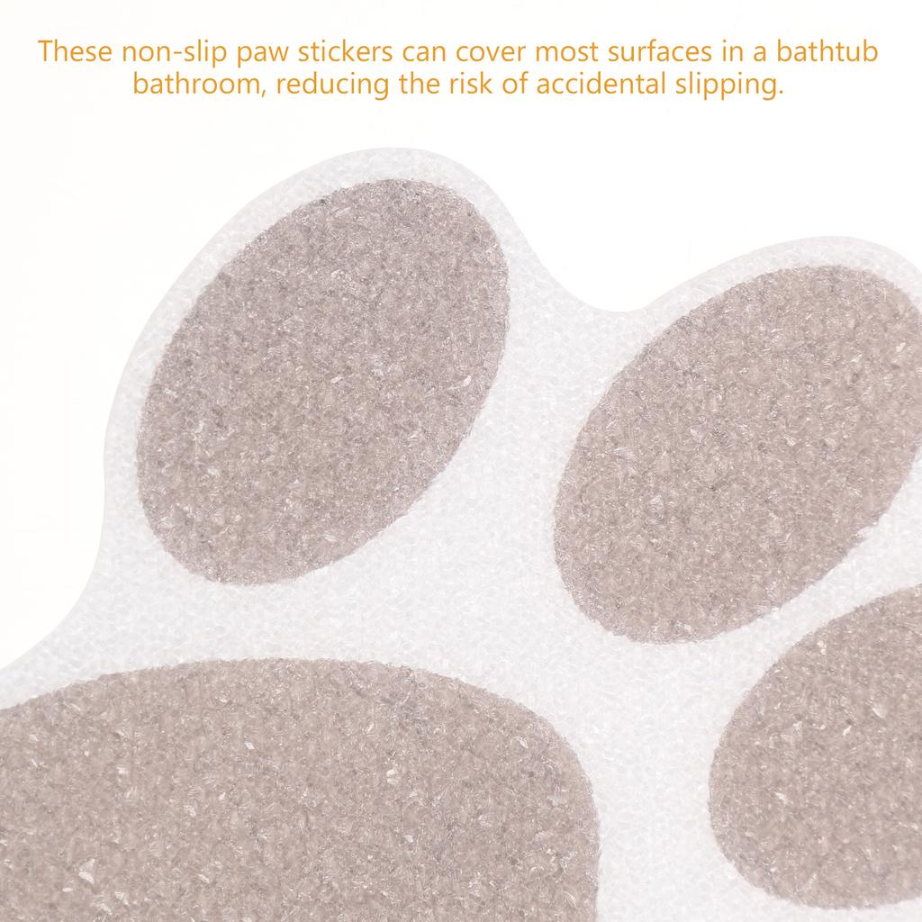 10pcs Anti-Slip Decorative Stickers Dog Paw Design For Bathtub Shower Kitchen Stairs Non Slip Grip Floor Decals Home Safety
