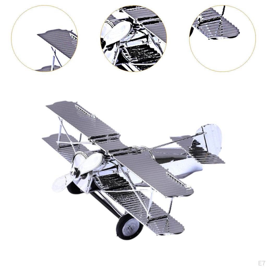Flugzeug Segelflugzeug Doppeldecker Ornamente Handwerk Retro Dekorative Geschenke Eisen
