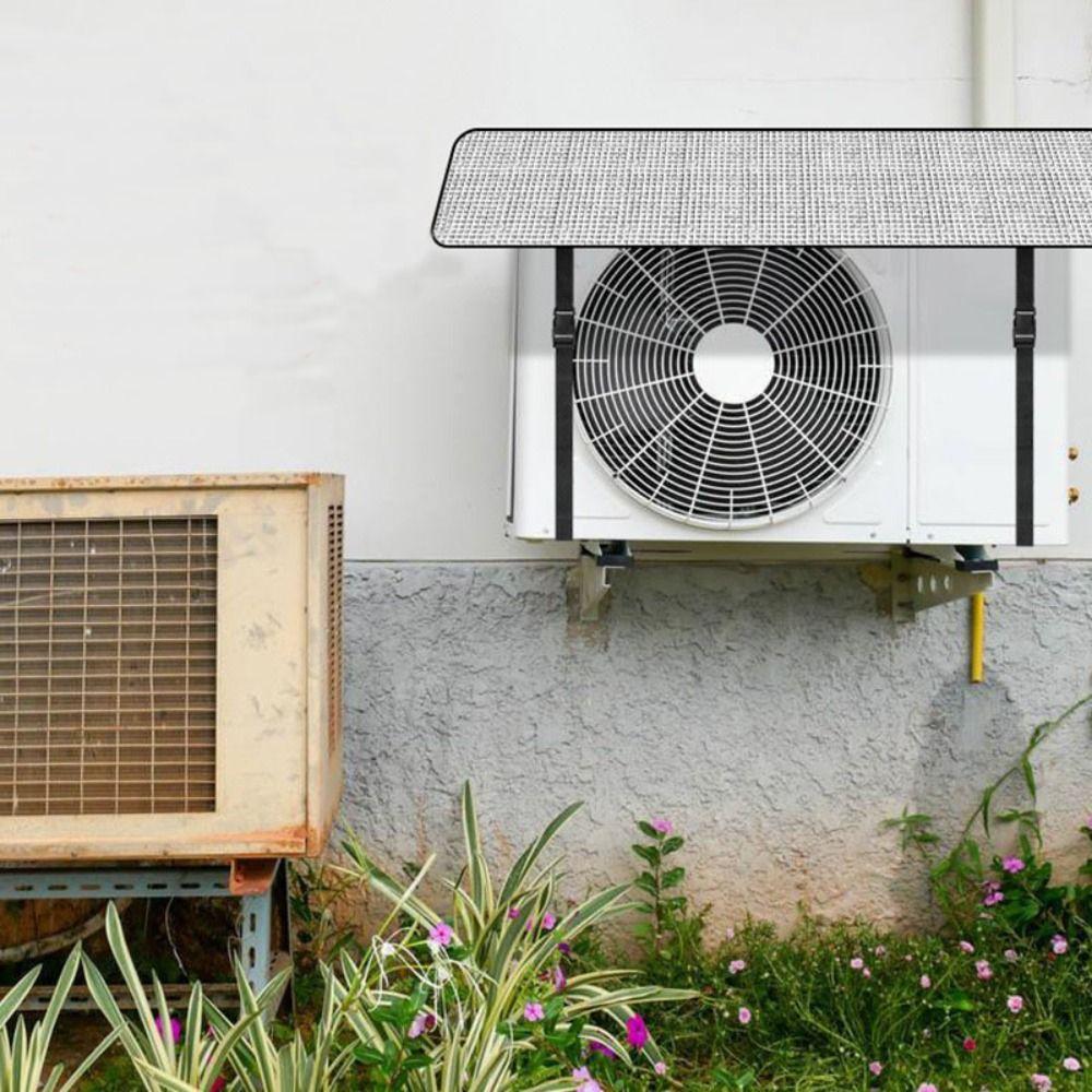 Machine Cover with Buckle Sunshade Cover Air Conditioner Protector Air Conditioner Cover Dust Cover