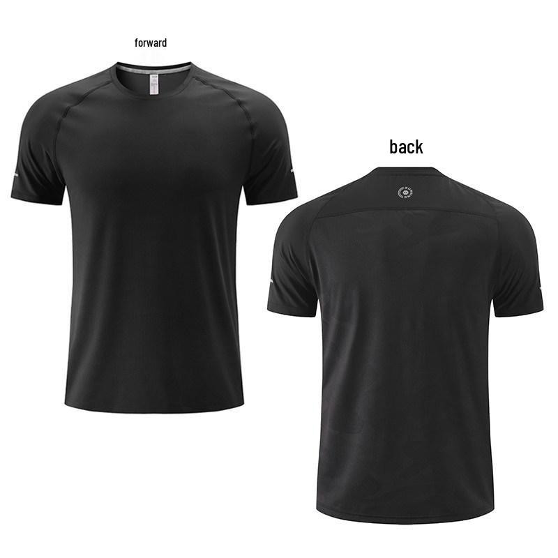 Unisex Quick-Dry Marathon T-Shirt & Track Suit - Short Sleeve, Team Uniform for Running and Fitness Medium