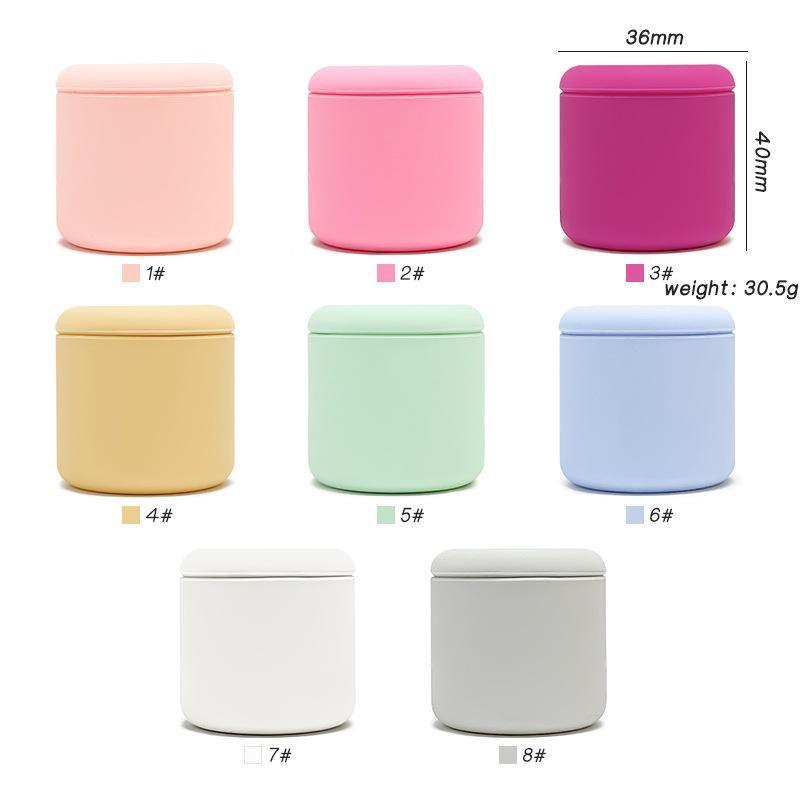Portable Silicone Mini Travel Jars With Lid For Cosmetic Face Body Hand Cream Jewelry Powder Storage