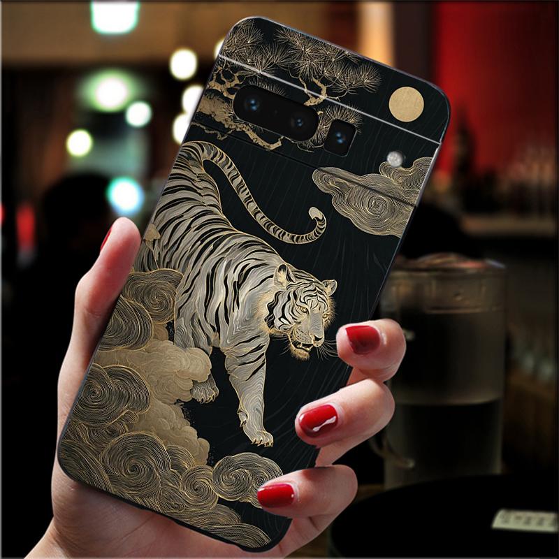

Phone Case For Google Pixel 10 Pro XL 9 Pro XL 9A 8 7 6 Pro Pixel 8A 7A 6A Pixel 8 7 6 5 Tiger Art Google Pixel 7 Pro