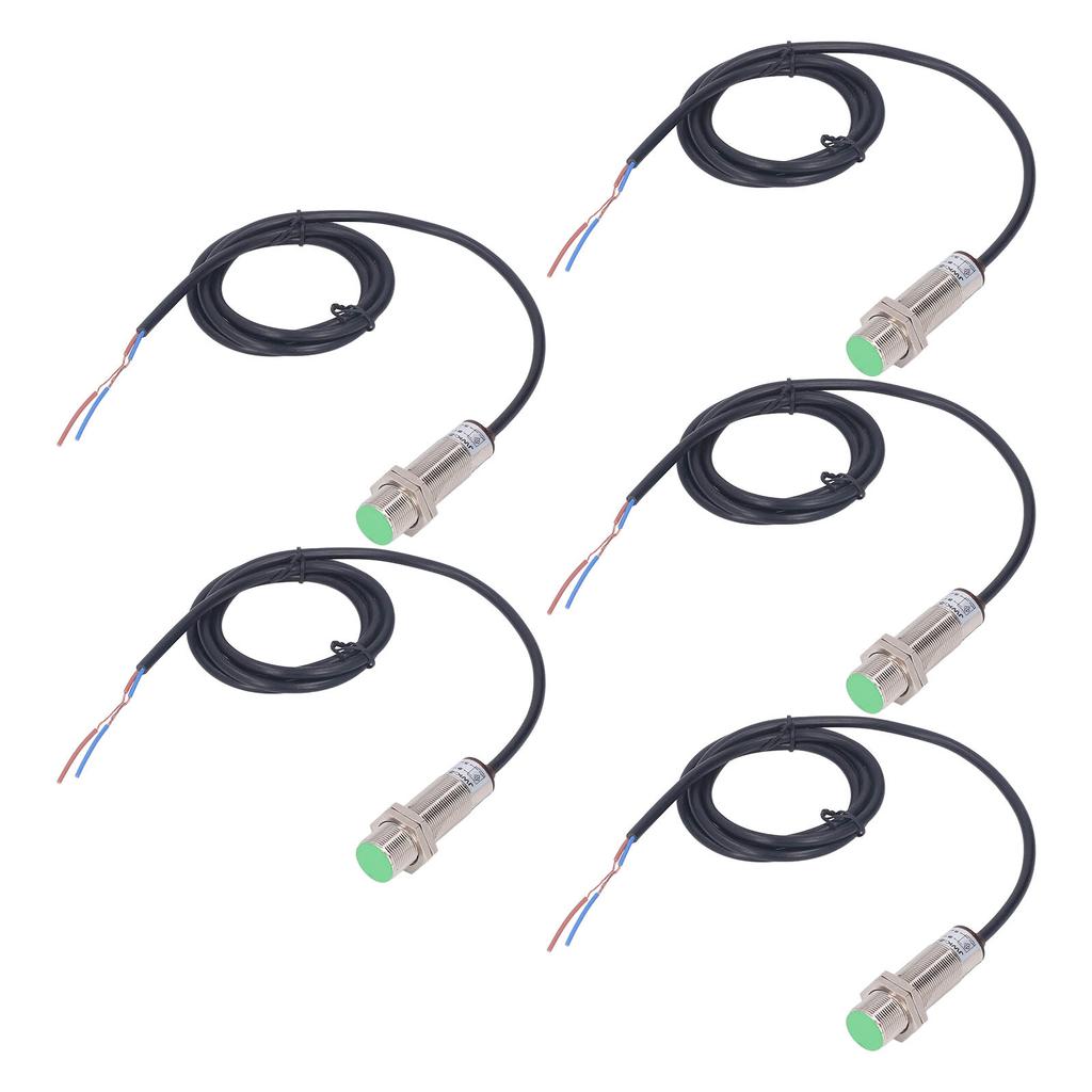 5Pcs Inductive Proximity Switch 150Hz 2 Wire Normally Open IP65 Proximity Sensor AC DC0‑250V