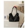 Women Vintage Pleated DenimTote Bag for Daily Commute