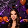Versatile Costume Accessory Halloween Bat Hairband Plush Wing Gothic Style Headband Holiday Gathering Hair Accessories Cosplay Party for Women