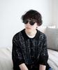 WEGO Unisex Smoke Lens Eyewear Fashionable Gift for All Pattern 1 Sunglasses, Black-Rimmed Eyeglasses, Seasons, Spring, Summer, Autumn, Winter, Men's,