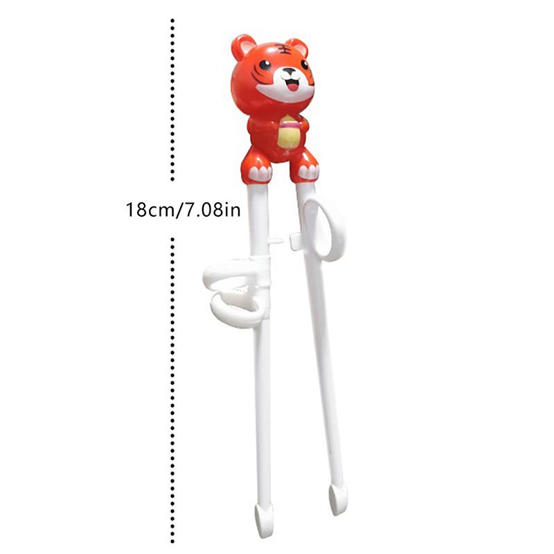 1 Pereche Bețișoare Pentru Copii Tigru Desene Animate Bețișoare de Învățare Reutilizabile Bețișoare de Antrenament Set Veselă Drăguț pentru Copii