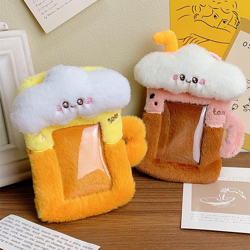 Plush Photocard Holder Cute Photocard Binder 3In Cards Albums For Cards Idol Kpop Cards Protective Case