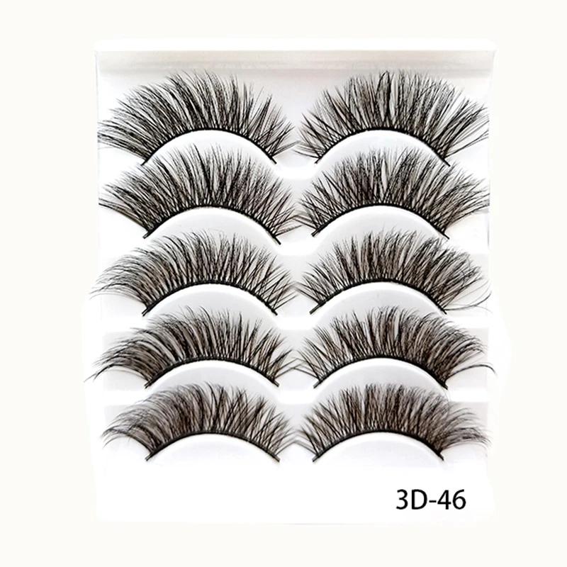 Fluffy Lashes 8/5pairs Eyelash Extensions De Cils Makeup Beauty False Eyelashes Wholesale Lashes Natural Wispy Lash-lifting