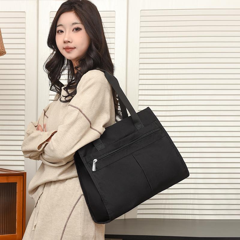 Geantă de umăr din nailon pentru femei Geantă tote cu capacitate mare