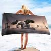 Microfiber Sand Free Beach Towel Quick Fast Dry Absorbent Oversized Lightweight Towels Blanket Swimming Bath Camping Elephant