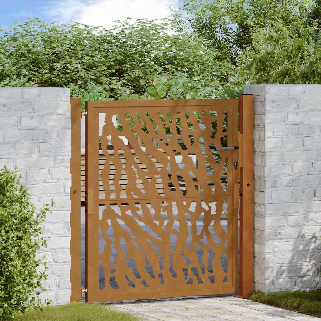 Garden Gate 100x100 Cm Weathering Steel Trace Design
