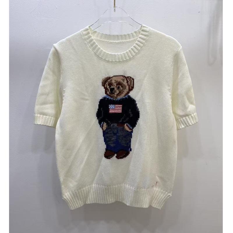 

Бестселер Жіночий светр з вовняної суміші, жакардовий, з мультяшним ведмедиком - Високоякісний, високоеластичний для осені та зими XL