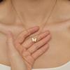 Women's Retro Butterfly Shell Necklace - Non-Fading Titanium Steel Clavicle Chain