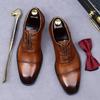 Fashion Handmade First Layer Cow Leather Shoes Men Four Seasons Brand Formal Business Dress Genuine Leather Shoes for Gentleman