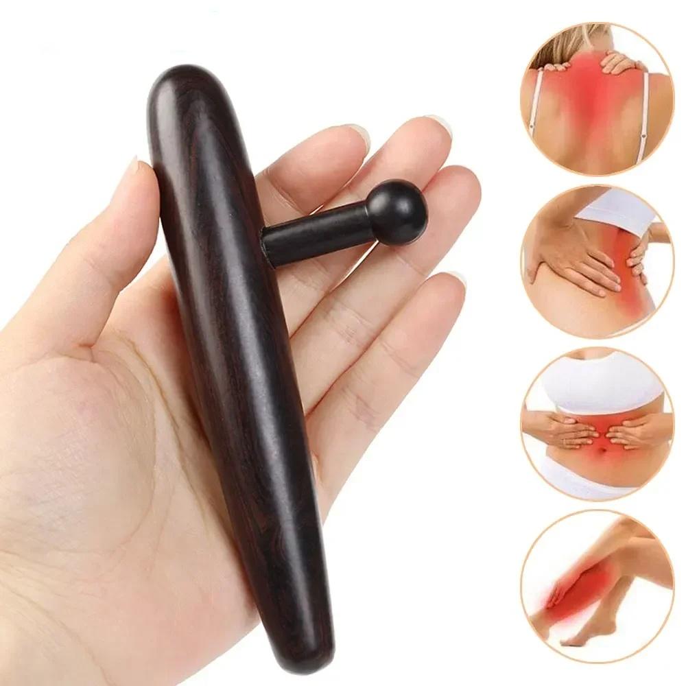 Deep Tissue Massage Tool, Trigger Point Massage Thumb Saver Massager for Back,Leg,Waist, Therapists Equipment Wood Massage Tools