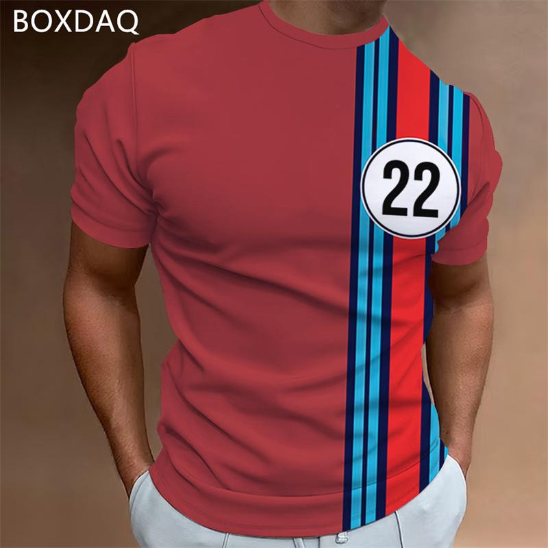 Мужская футболка с короткими рукавами и круглым вырезом — фото 13