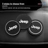 2Pcs Anti-Slip Silicone Car Cup Mat Anti-Noise Coasters Automotive Interior Accessories for Jeep Wrangler Grand Cherokee Compass AKT1