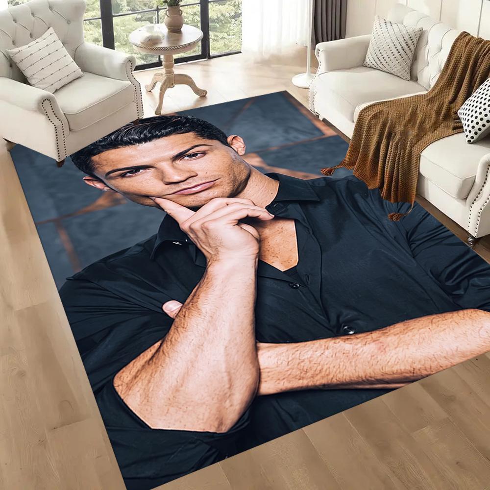 Cristiano Ronaldo 121 Teppich Büroteppich Design für Balkon Arbeitszimmer Eingangsbereich Außen rutschfester Teppich Anime Bürodekoration Geschenk für Festivals