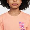 Nike Sportswear Comfortable Round Neck Pullover Short Sleeve T-Shirt Kids Tops Beige Agate HQ3239-844